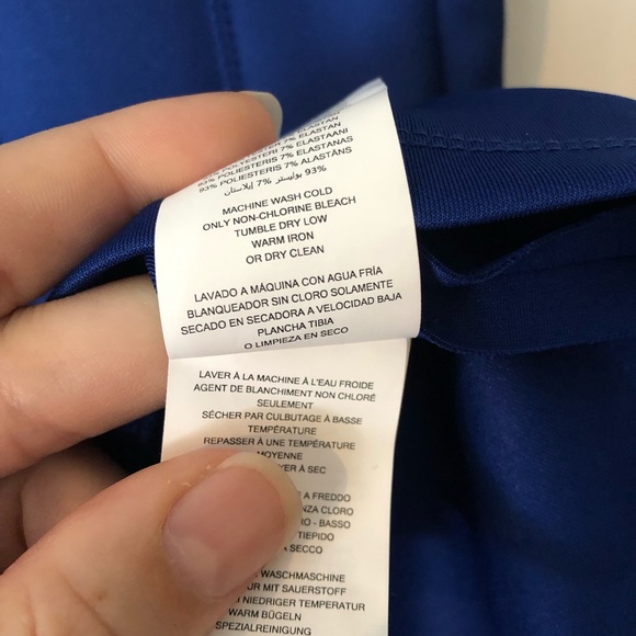 BNWOT Michael Kors Royal Blue Skater Skirt Dress in Scuba material 👗 - Picture 8 of 9